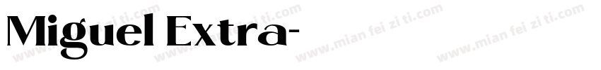 Miguel Extra字体转换